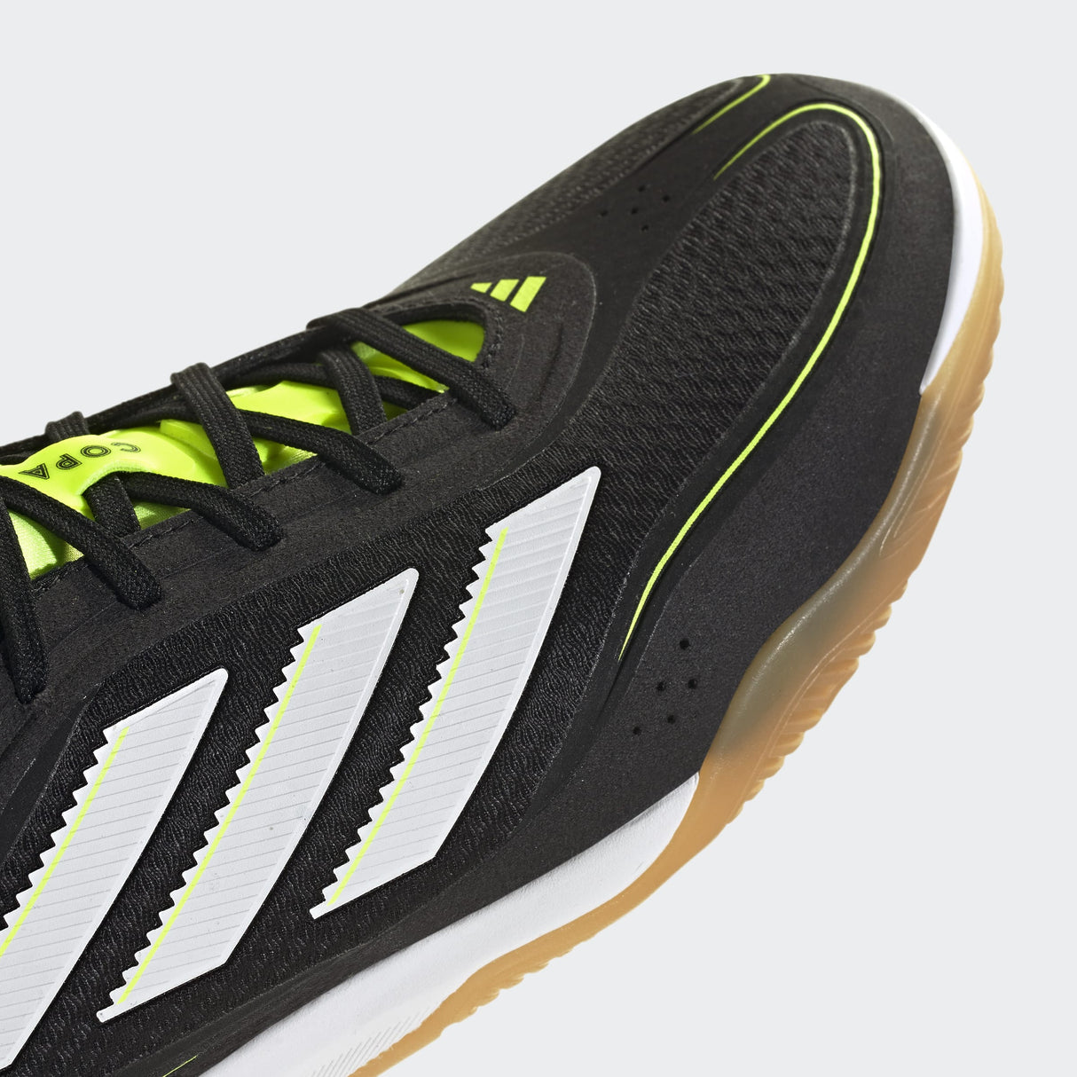 adidas Copa Court Pro IN Indoor Men's Soccer Shoes-Black/White/Lemon - Best Buy Soccer