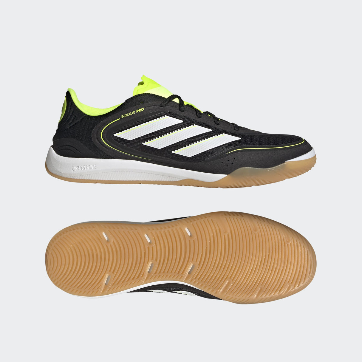 adidas Copa Court Pro IN Indoor Men's Soccer Shoes-Black/White/Lemon - Best Buy Soccer
