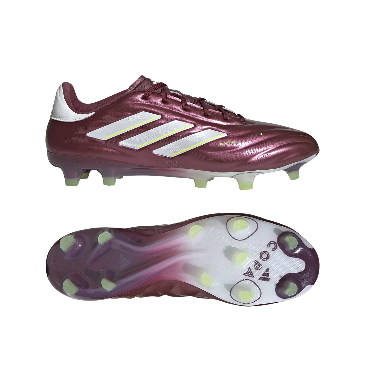 adidas Copa Pure 2 Elite FG Firm Ground Soccer Cleats - Shadow Red/White/Solar Yellow - Best Buy Soccer
