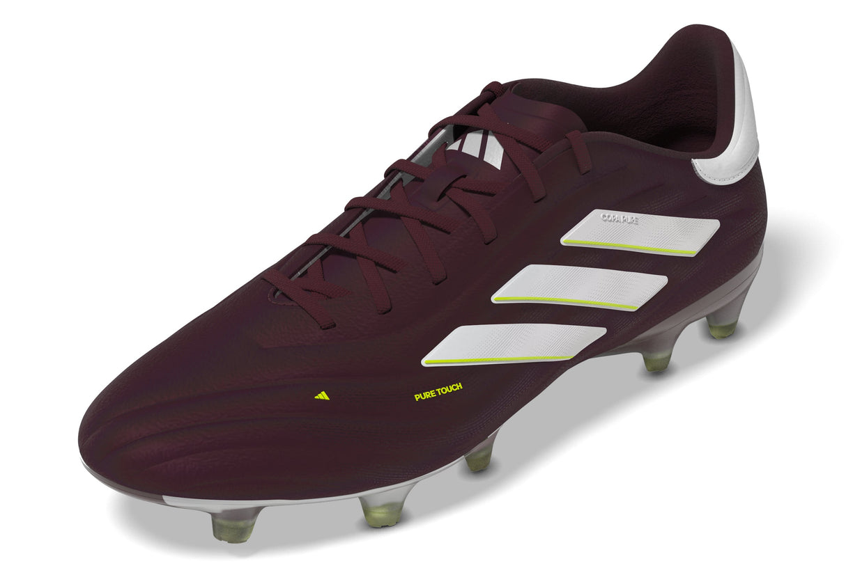 adidas Copa Pure 2 Elite FG Firm Ground Soccer Cleats - Shadow Red/White/Solar Yellow - Best Buy Soccer