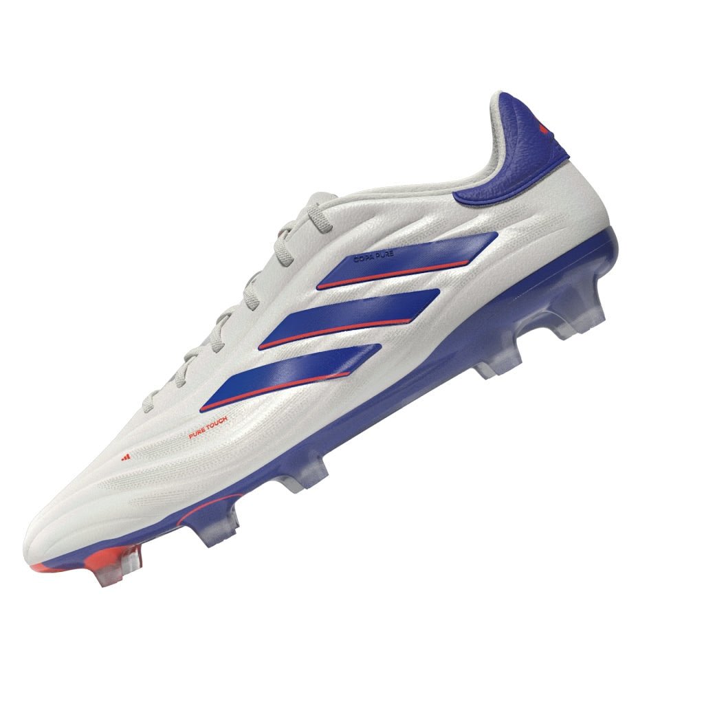 adidas Copa Pure 2 Elite FG Firm Ground Soccer Cleats - White/Lucid Blue/Solar Red - Best Buy Soccer