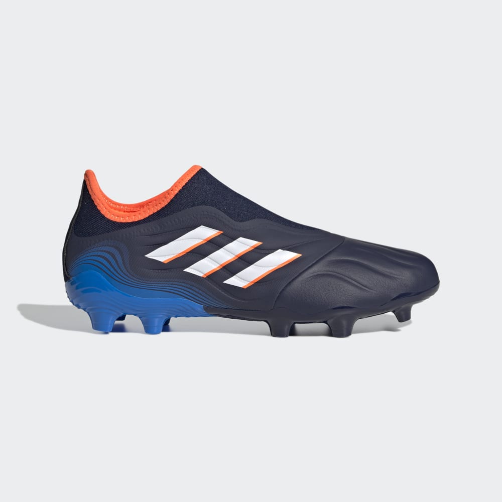 adidas Copa Sense.3 Laceless FG Firm Ground Boots Blue/White/Orange - Best Buy Soccer