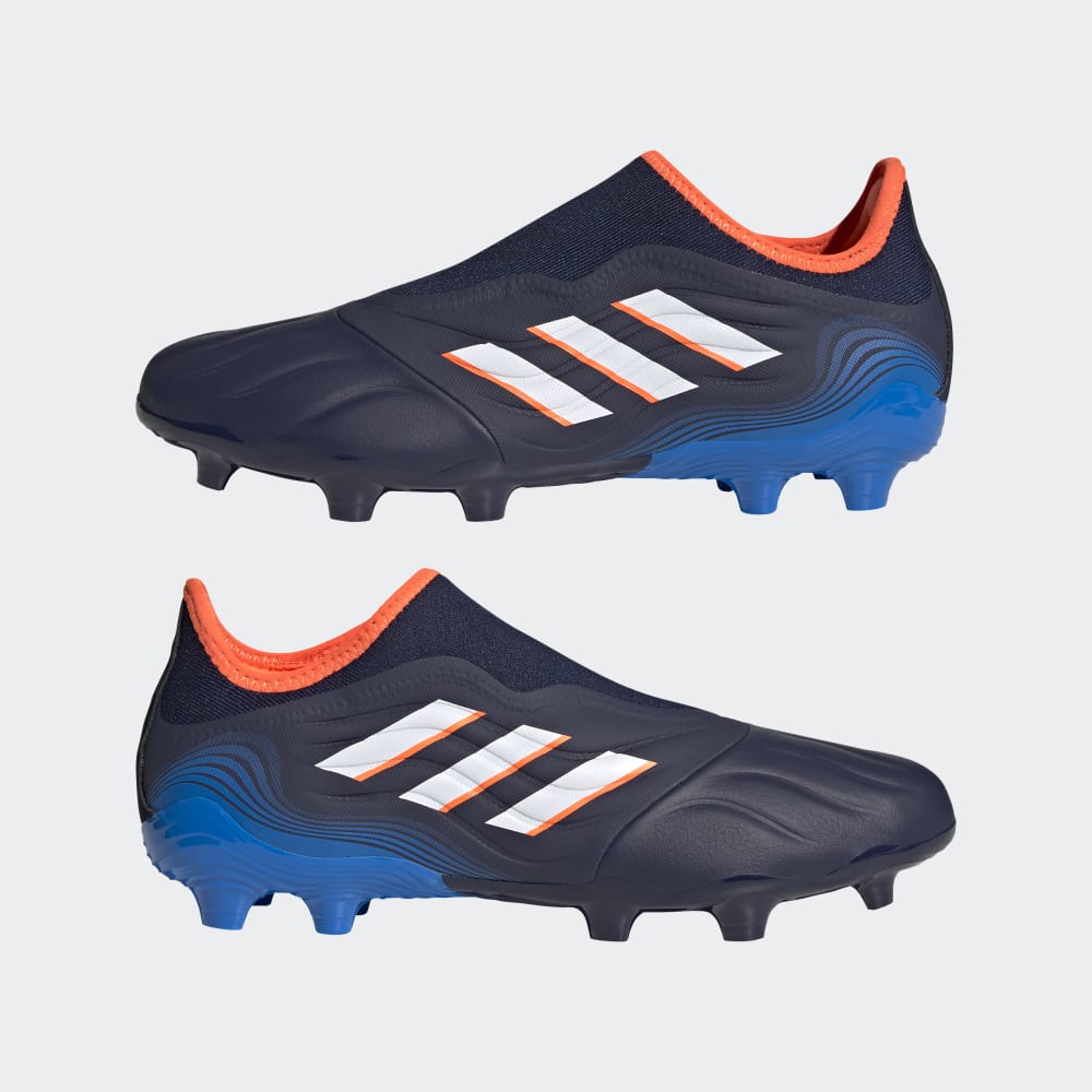 adidas Copa Sense.3 Laceless FG Firm Ground Boots Blue/White/Orange - Best Buy Soccer