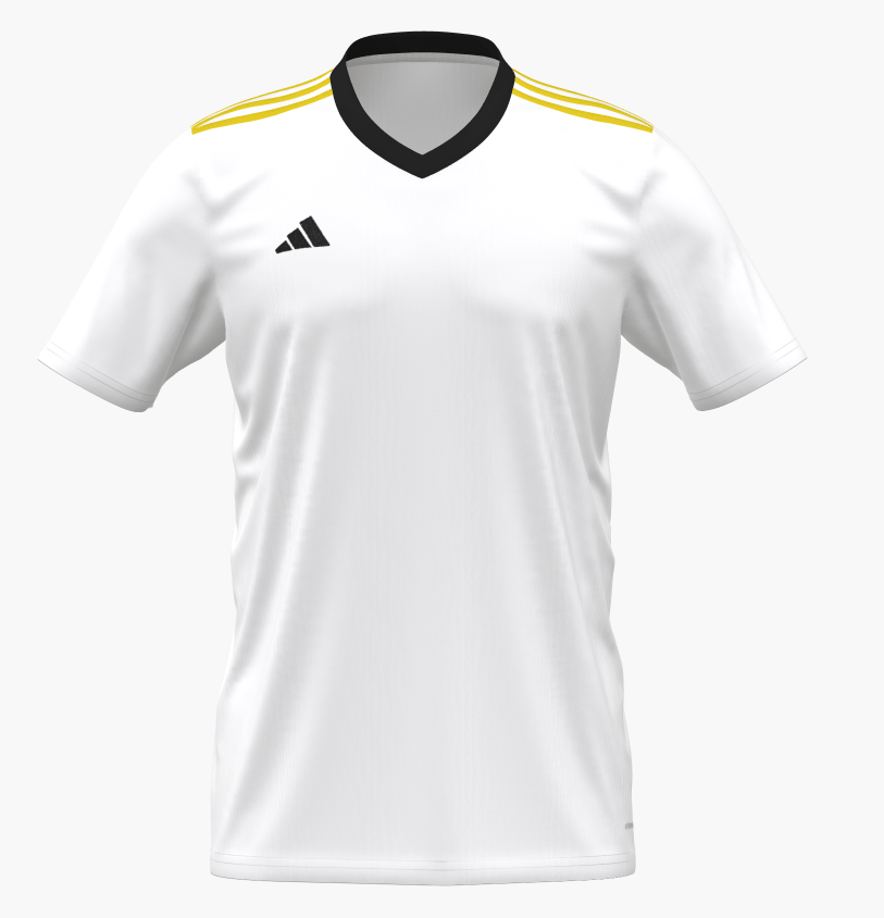 adidas Entrada 22 Custom Jersey White/Yellow - Best Buy Soccer