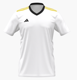 adidas Entrada 22 Custom Jersey White/Yellow - Best Buy Soccer
