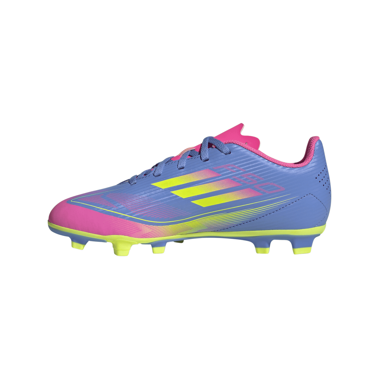 adidas F50 Club Firm/Multi - Ground Boots Junior Blue/Lemon - Best Buy Soccer