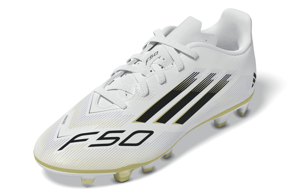 adidas F50 Club Firm/Multi - Ground Boots Kids White/Black - Best Buy Soccer