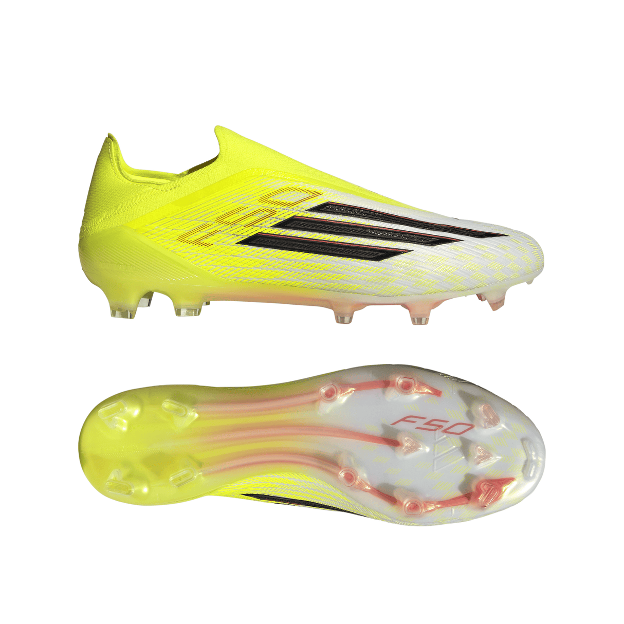adidas F50 Elite Laceless FG Firm Ground Men´s Soccer Cleats - Yellow/Black/Red - Best Buy Soccer