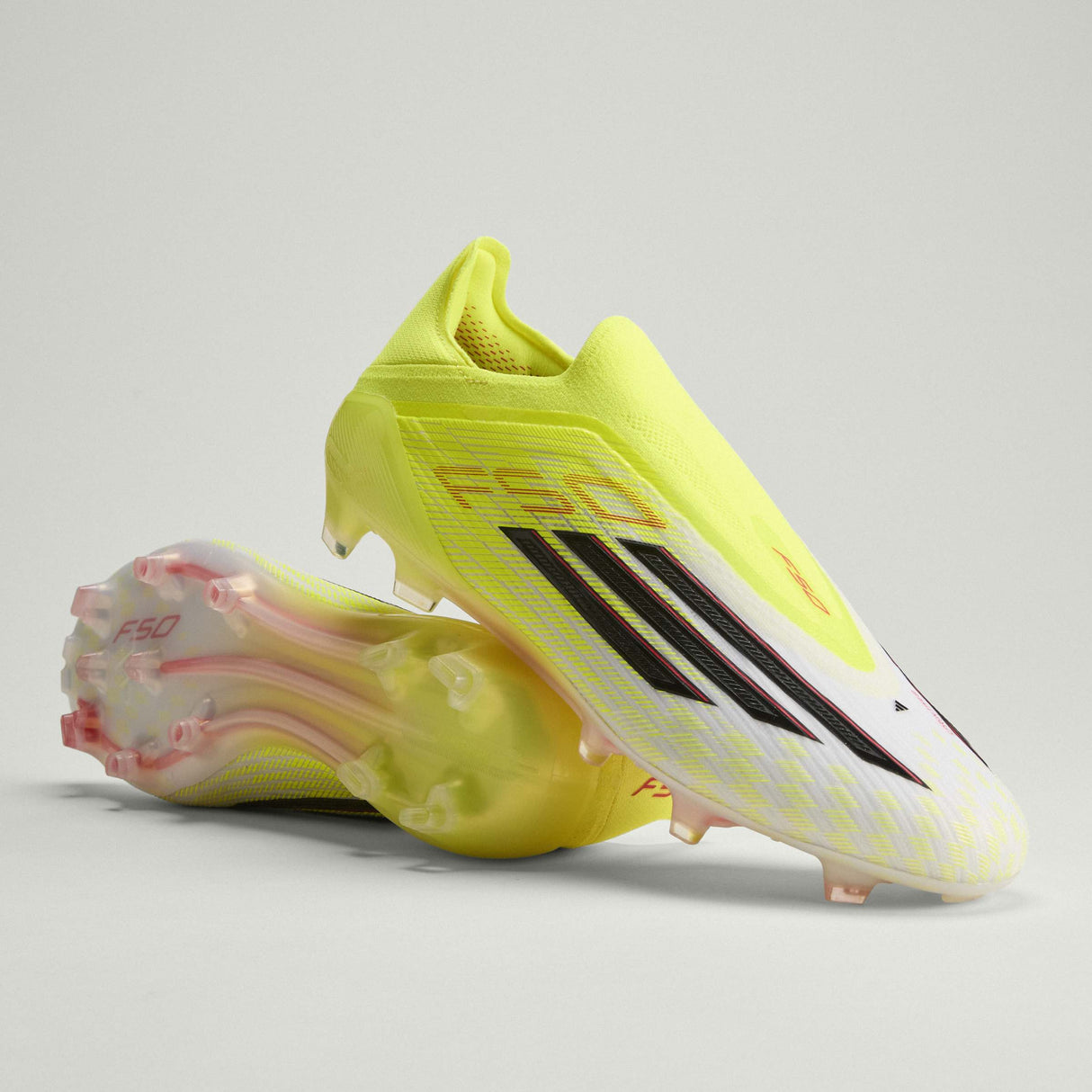 adidas F50 Elite Laceless FG Firm Ground Men´s Soccer Cleats - Yellow/Black/Red - Best Buy Soccer