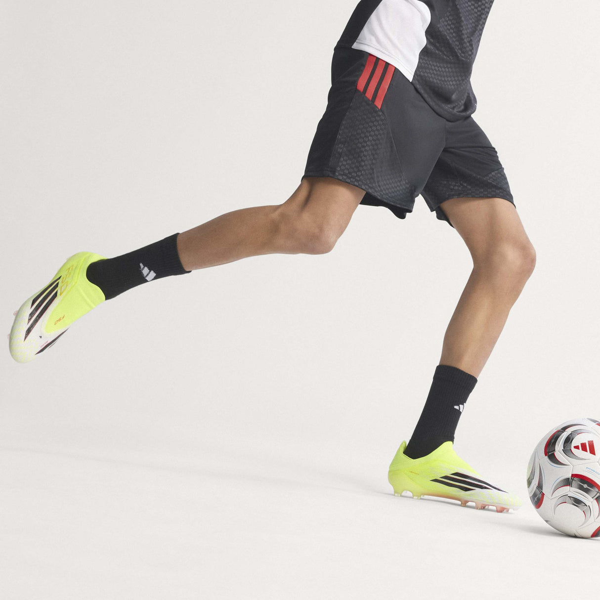 adidas F50 Elite Laceless FG Firm Ground Men´s Soccer Cleats - Yellow/Black/Red - Best Buy Soccer
