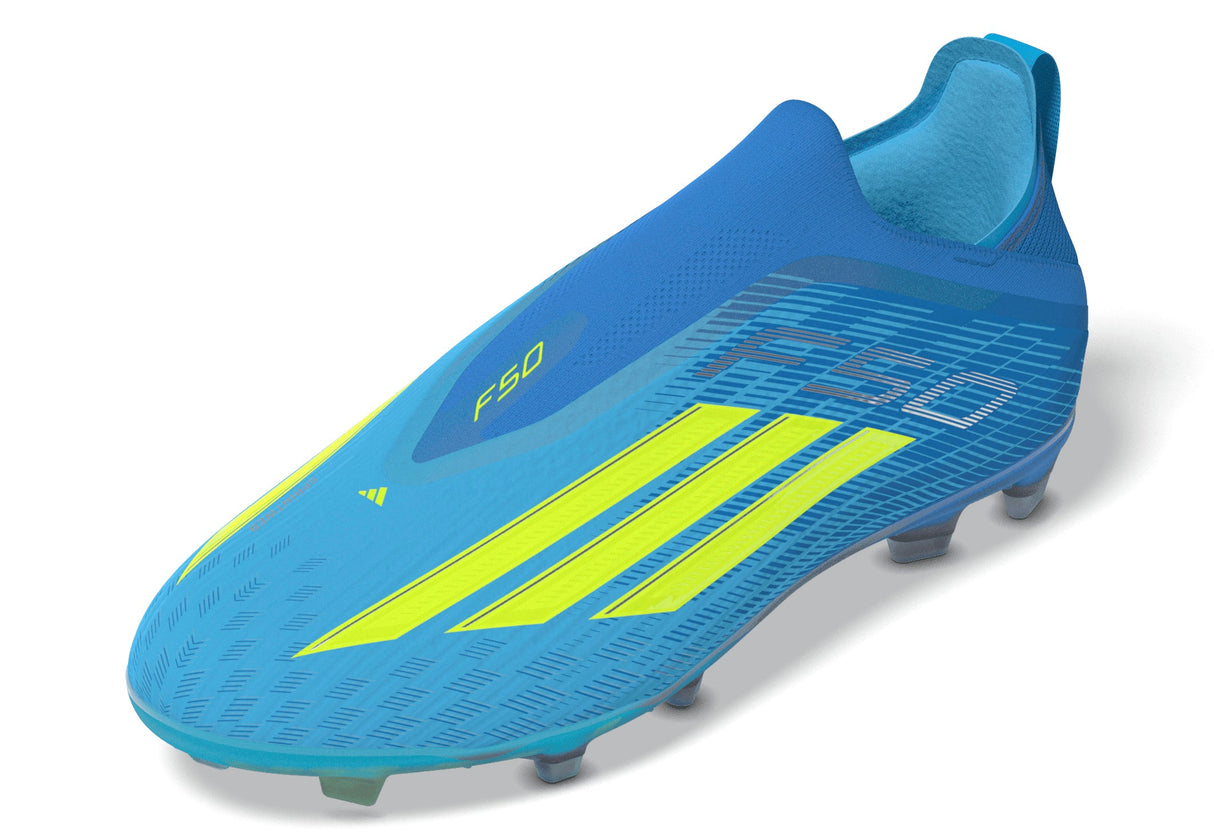 adidas F50 Elite Laceless FG Firm Ground Youth Soccer Cleats - Blue/Yellow/Aqua - Best Buy Soccer