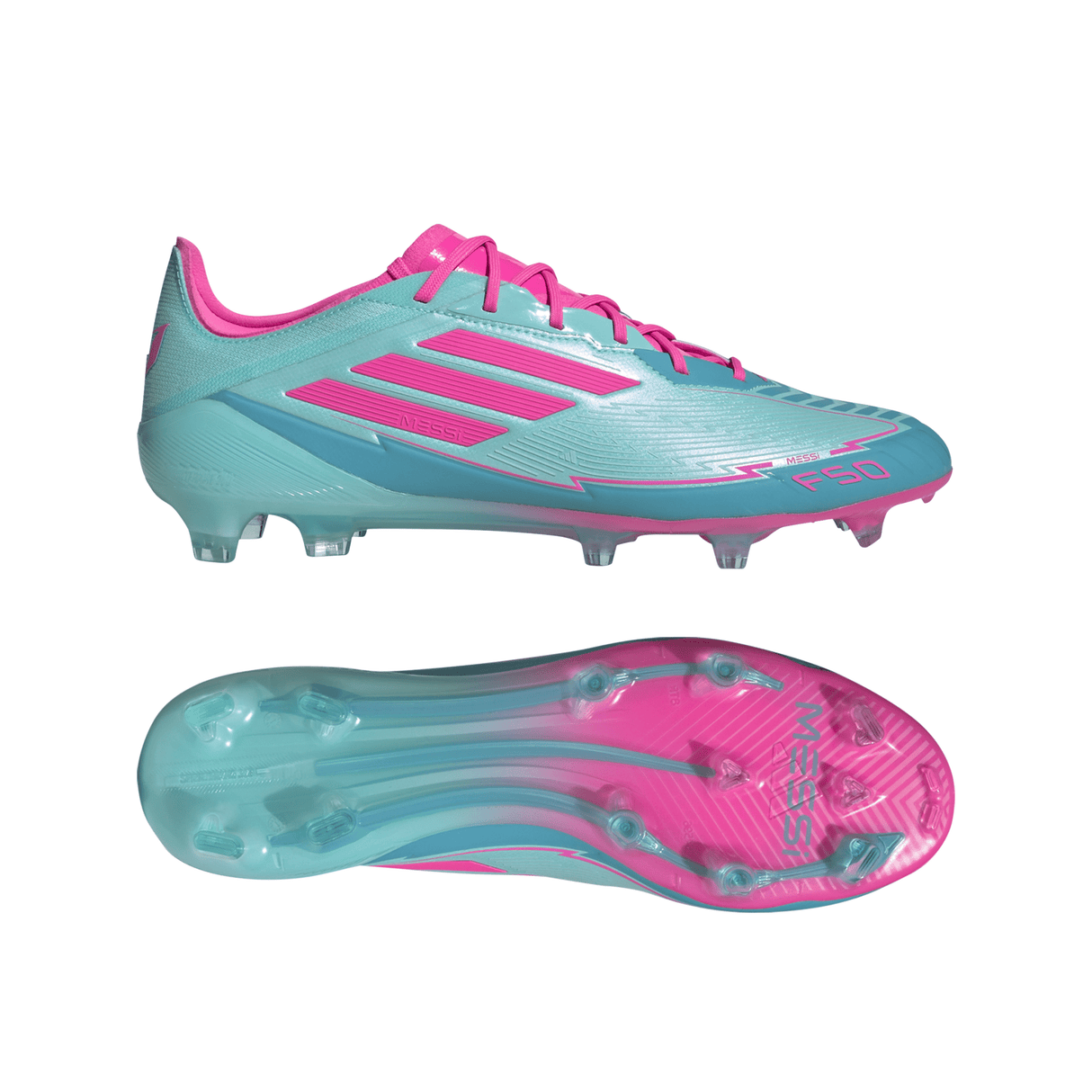 adidas F50 Elite Messi Firm Ground Boots Aqua/Pink - Best Buy Soccer