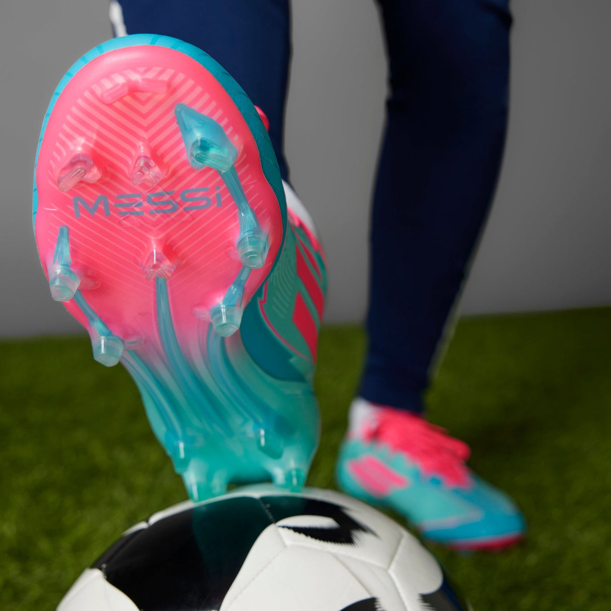 adidas F50 Elite Messi Firm Ground Boots Aqua/Pink - Best Buy Soccer