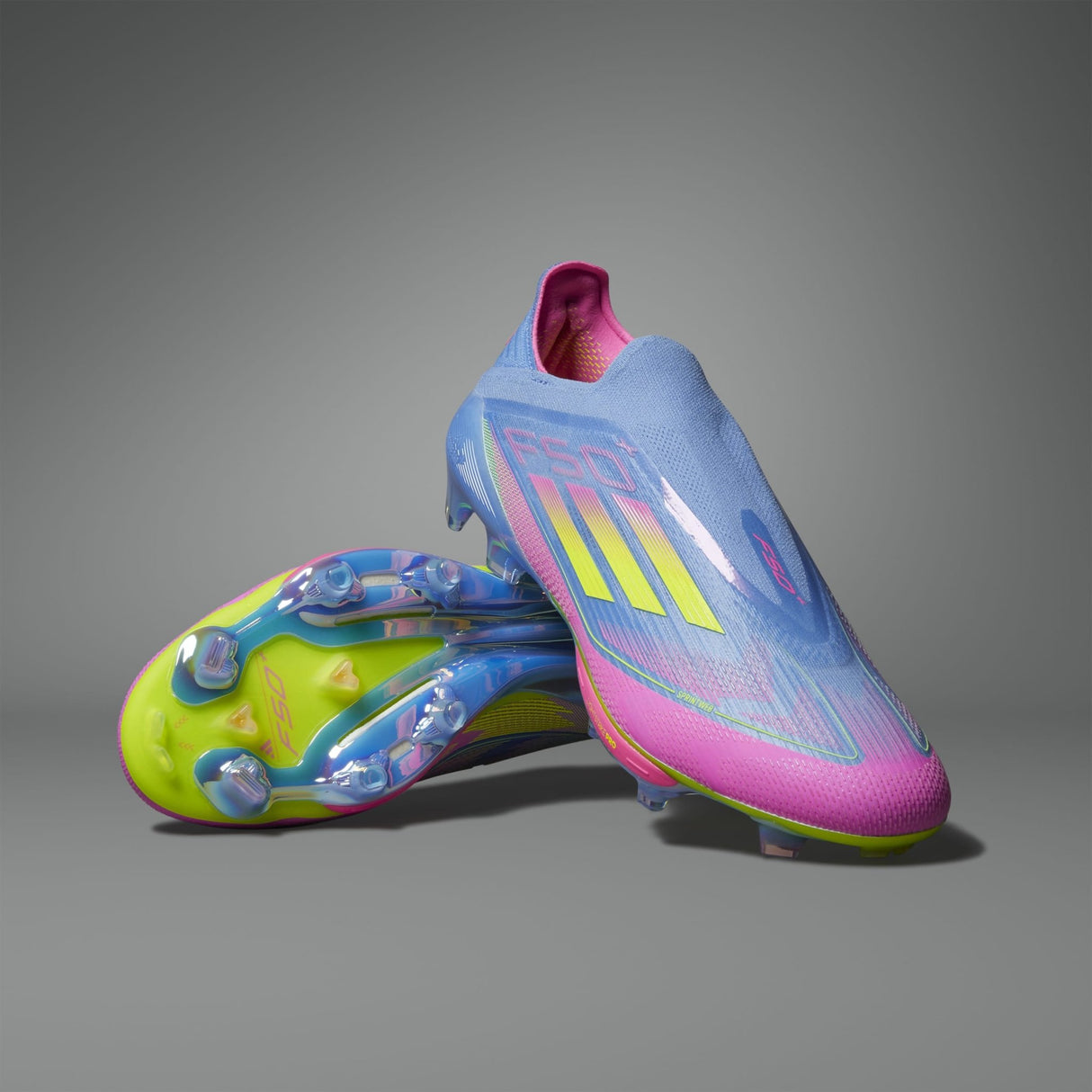adidas F50+ FG Men's Soccer Cleats - Blue Fusion/Lemon/Pink - Best Buy Soccer