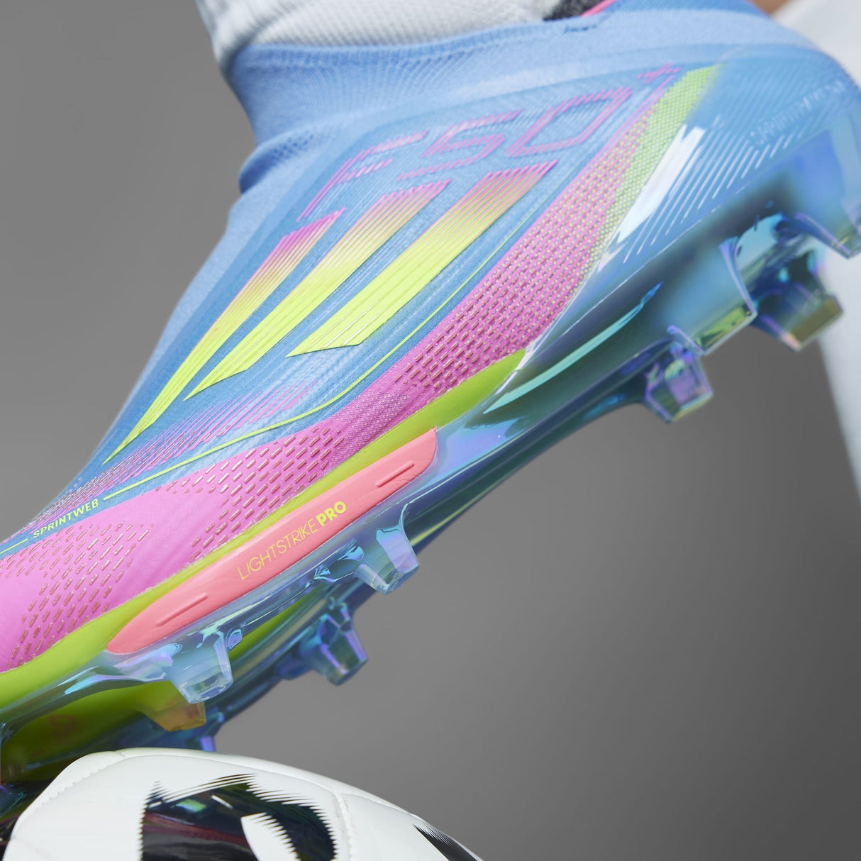 adidas F50+ FG Men's Soccer Cleats - Blue Fusion/Lemon/Pink - Best Buy Soccer