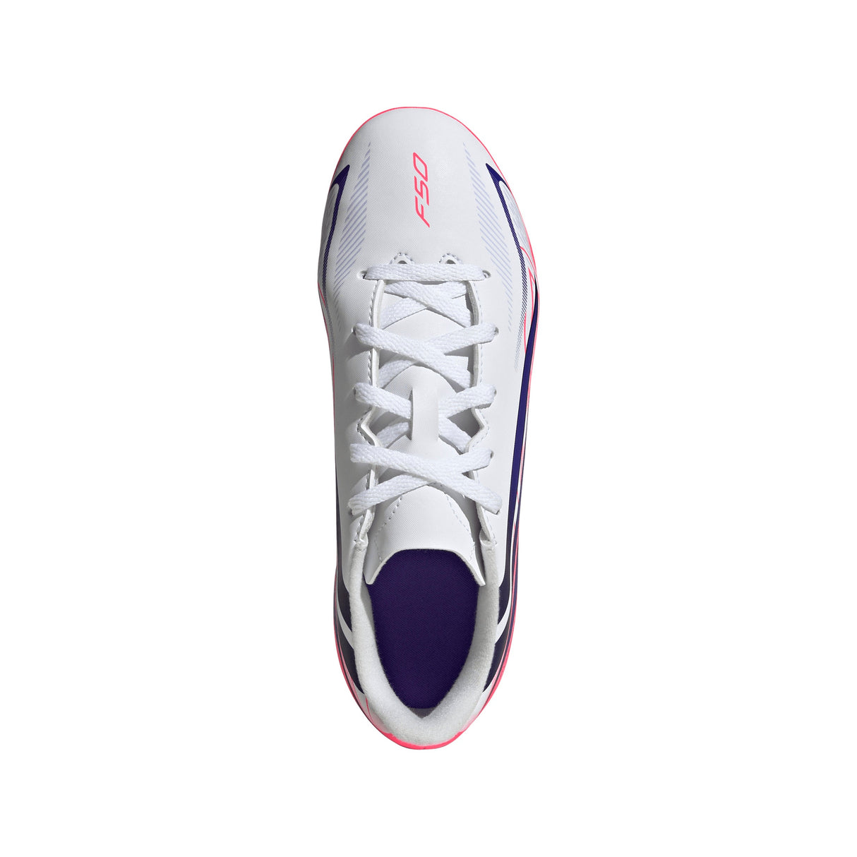 adidas F50 Hyperfast Club Firm Ground / Multi Ground Youth Soccer Cleats - White/Purple - Best Buy Soccer