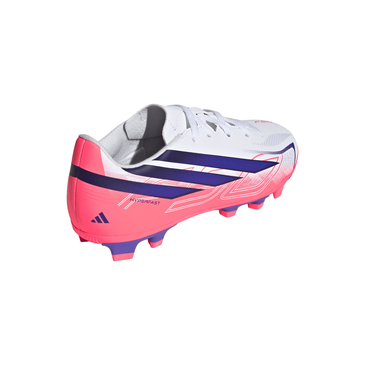 adidas F50 Hyperfast Club Firm Ground / Multi Ground Youth Soccer Cleats - White/Purple - Best Buy Soccer