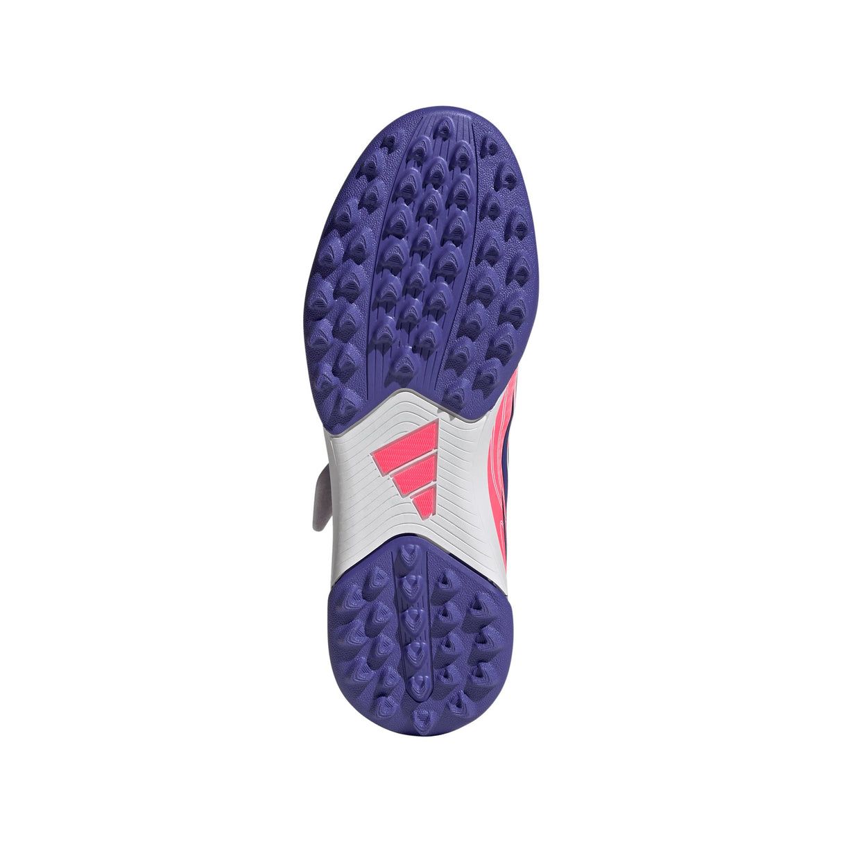 adidas F50 Hyperfast Club Hook & Loop Turf Youth Soccer Cleats - White/Purple - Best Buy Soccer