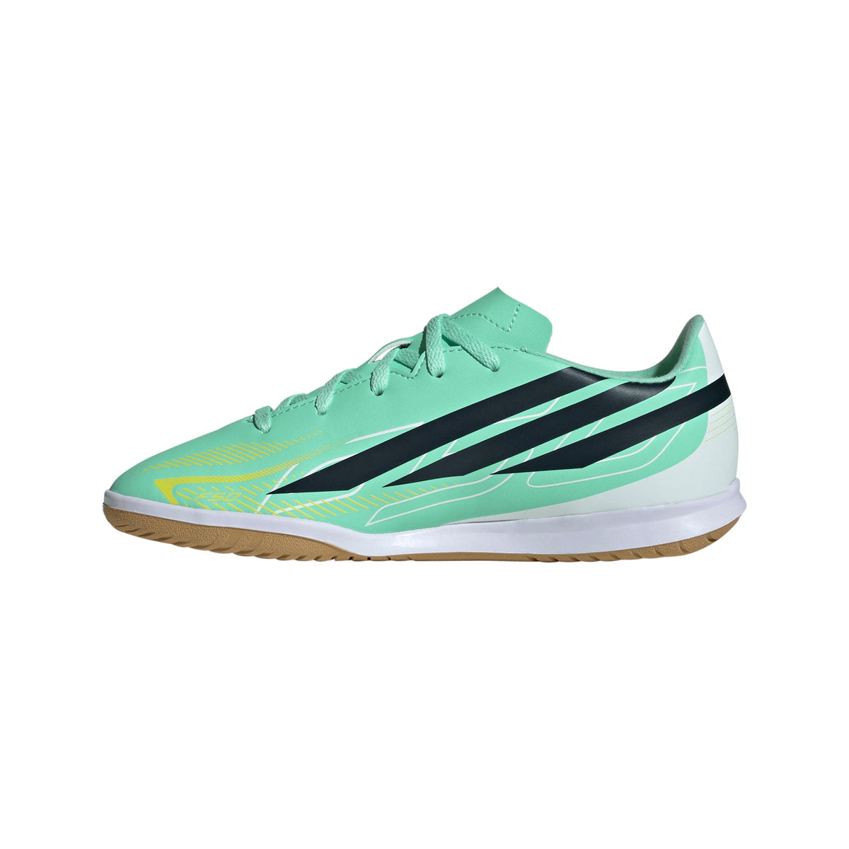 adidas F50 Hyperfast Club IN Indoor Youth Soccer Shoes - Mint/Navy/Lemon - Best Buy Soccer