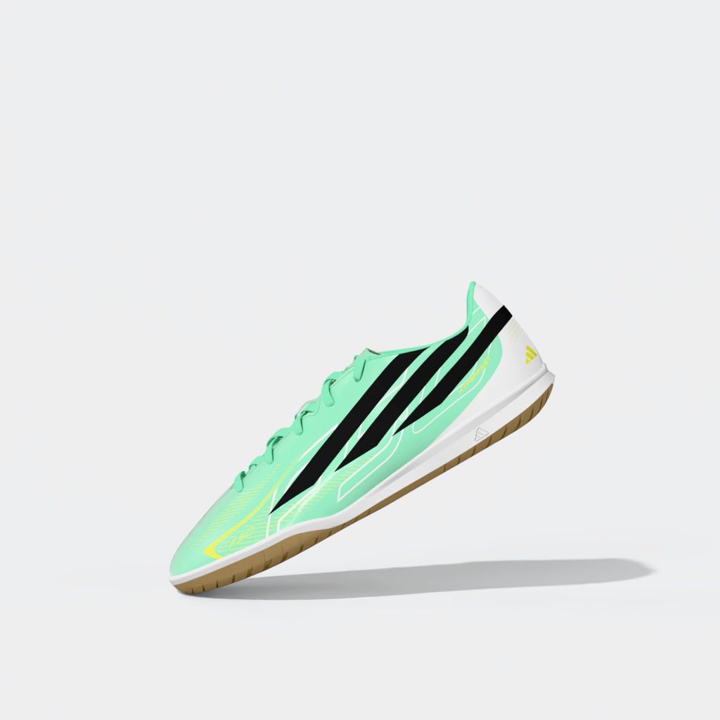 adidas F50 Hyperfast Club IN Indoor Youth Soccer Shoes - Mint/Navy/Lemon - Best Buy Soccer