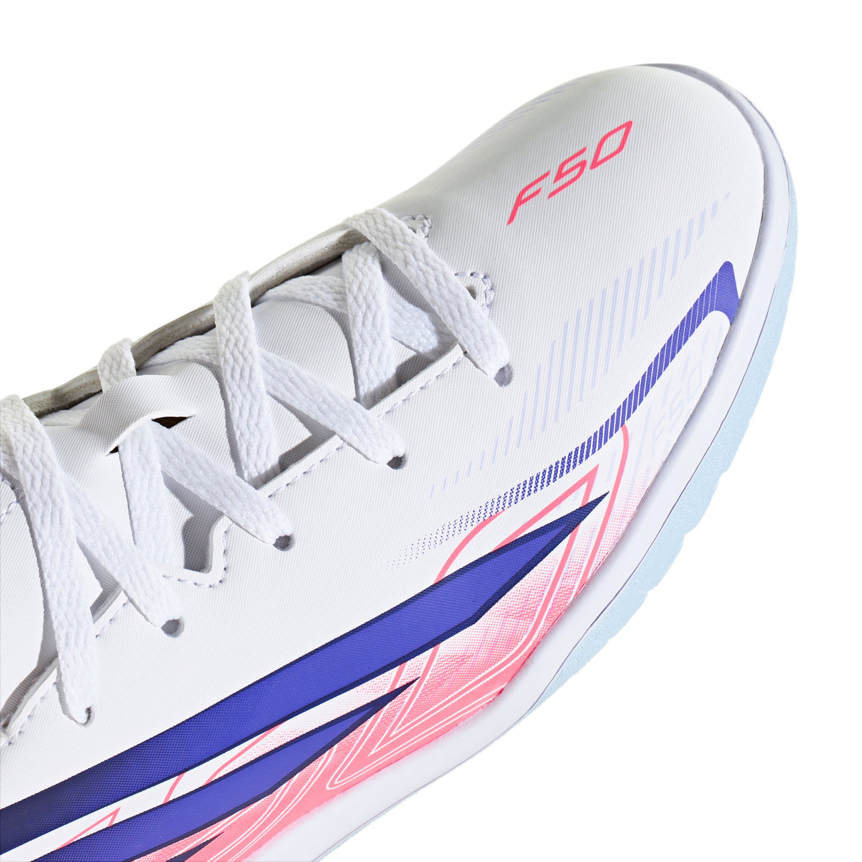 adidas F50 Hyperfast Club Indoor Youth Soccer Shoes - White/Purple - Best Buy Soccer