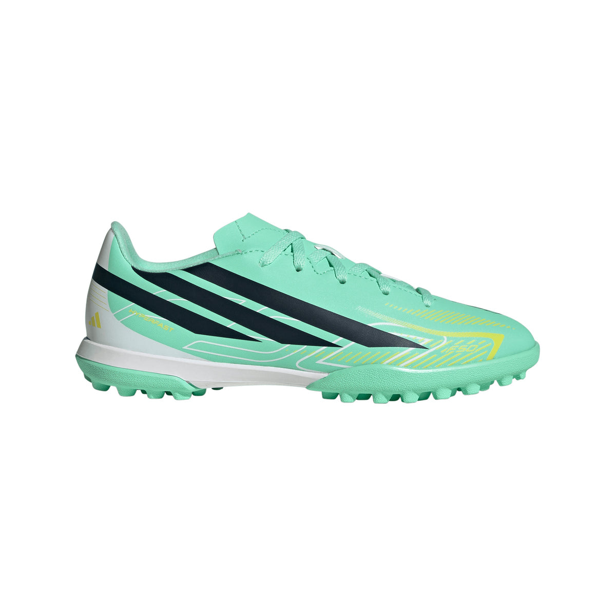 adidas F50 Hyperfast Club TF Turf Youth Soccer Cleats - Mint/Navy/Lemon - Best Buy Soccer
