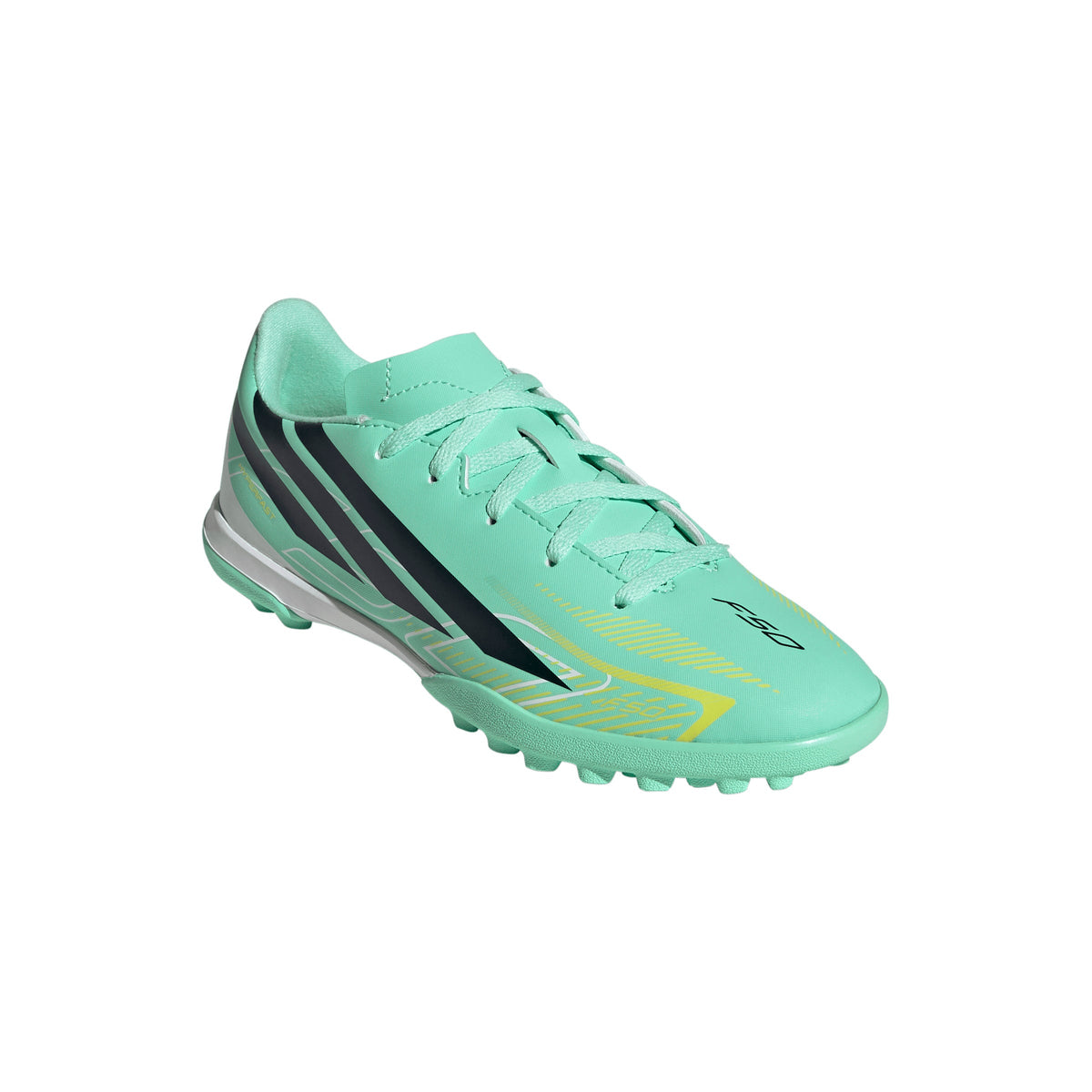 adidas F50 Hyperfast Club TF Turf Youth Soccer Cleats - Mint/Navy/Lemon - Best Buy Soccer