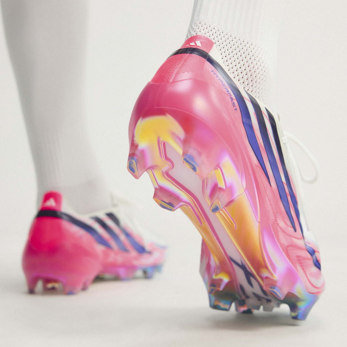 adidas F50 Hyperfast Elite Firm Ground Men's Soccer Cleats - White/Purple - Best Buy Soccer
