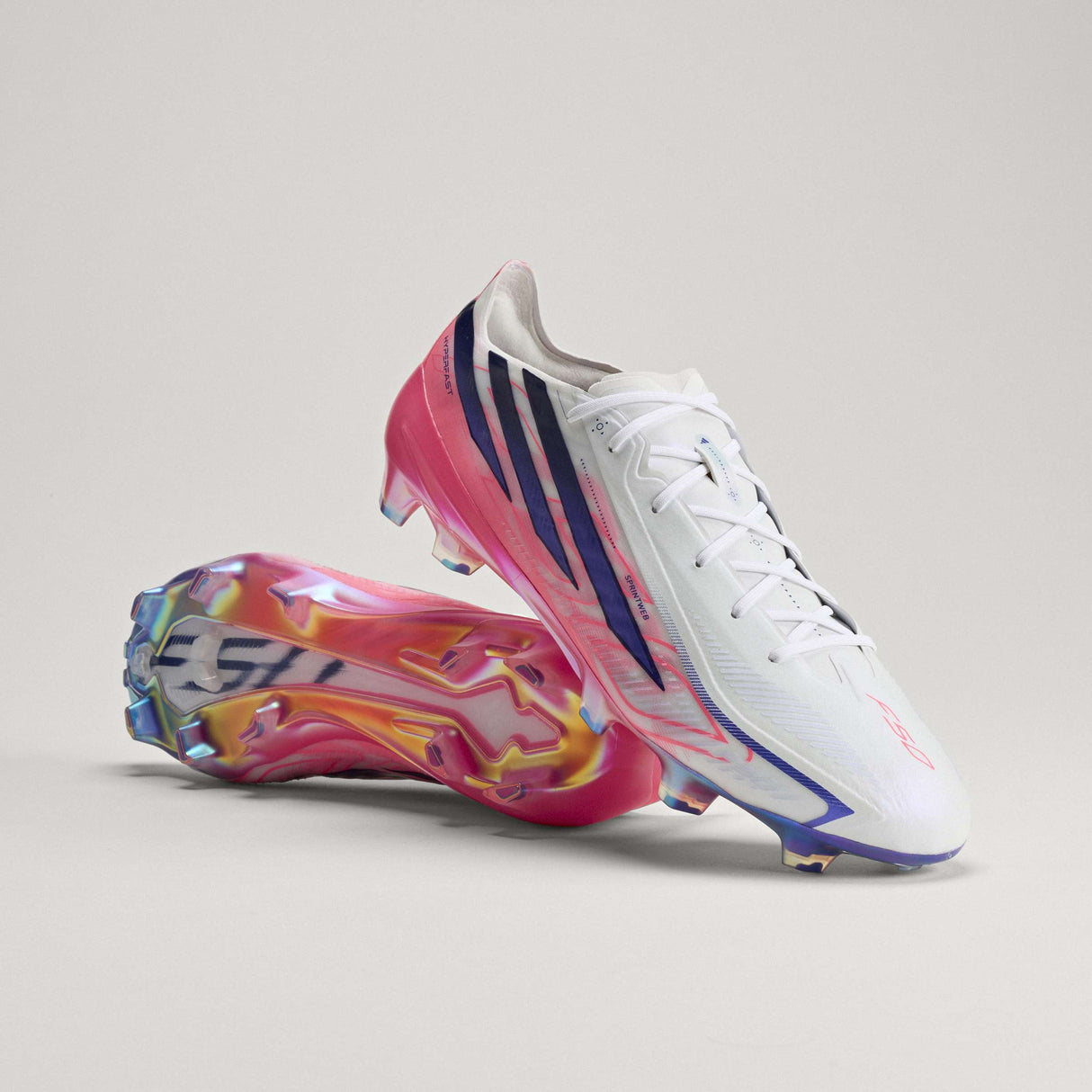 adidas F50 Hyperfast Elite Firm Ground Men's Soccer Cleats - White/Purple - Best Buy Soccer