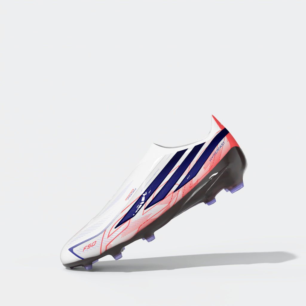 adidas F50 Hyperfast Elite Laceless Firm Ground Youth Soccer Cleats - White/Purple - Best Buy Soccer