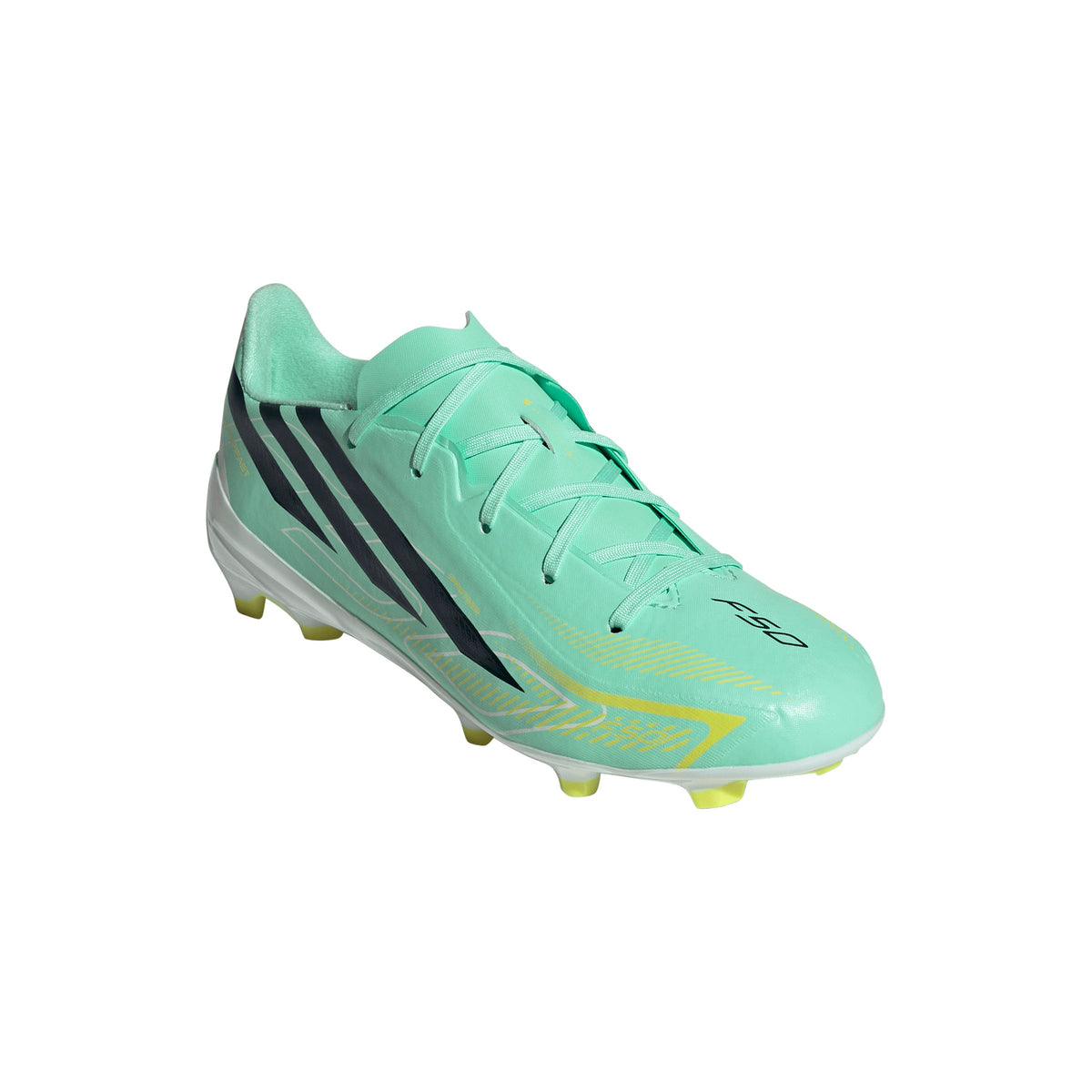 adidas F50 Hyperfast League FG Firm Ground Youth Soccer Cleats - Mint/Navy/Lemon - Best Buy Soccer