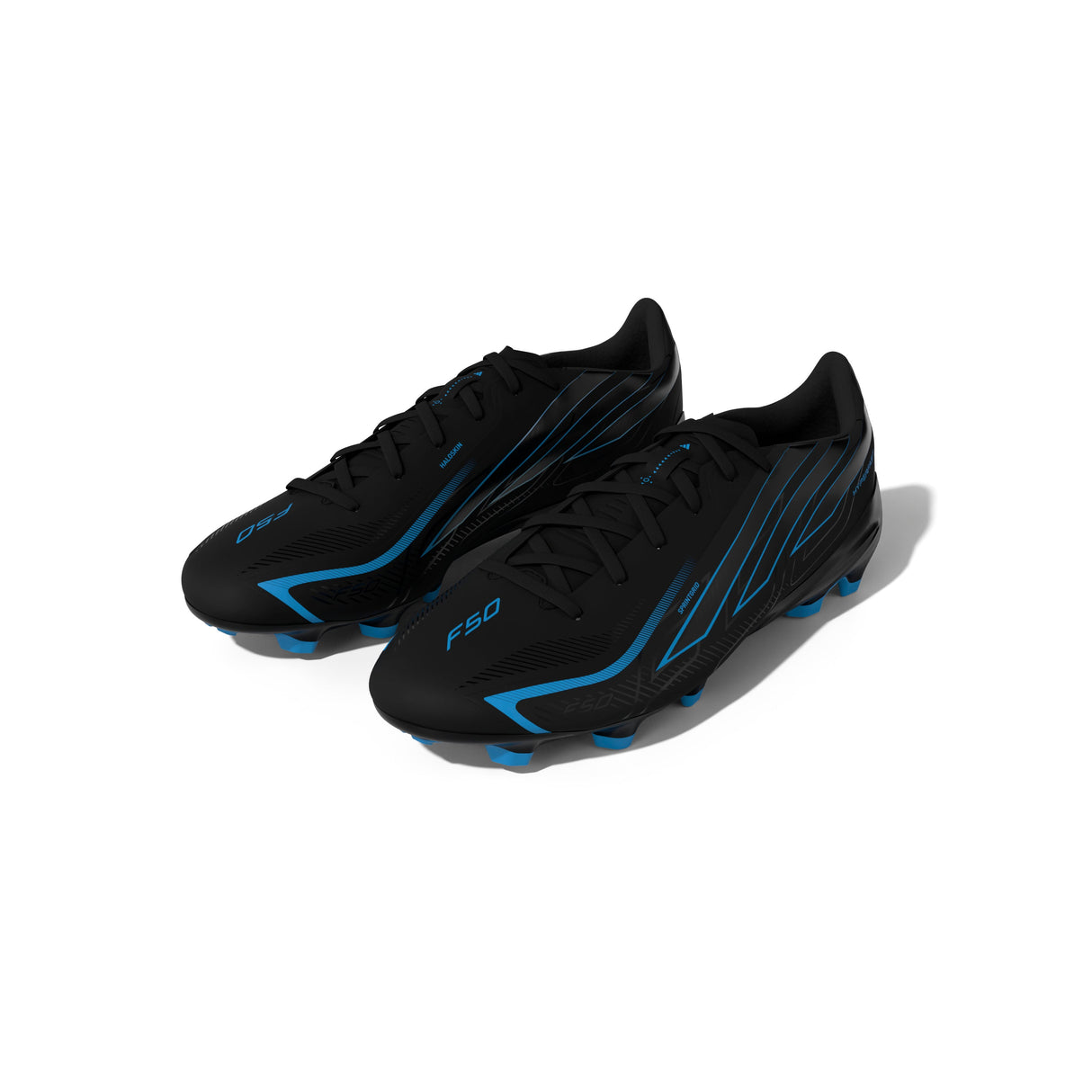 adidas F50 Hyperfast League Firm Ground Men's Soccer Cleats - Black/Black/Blue - Best Buy Soccer