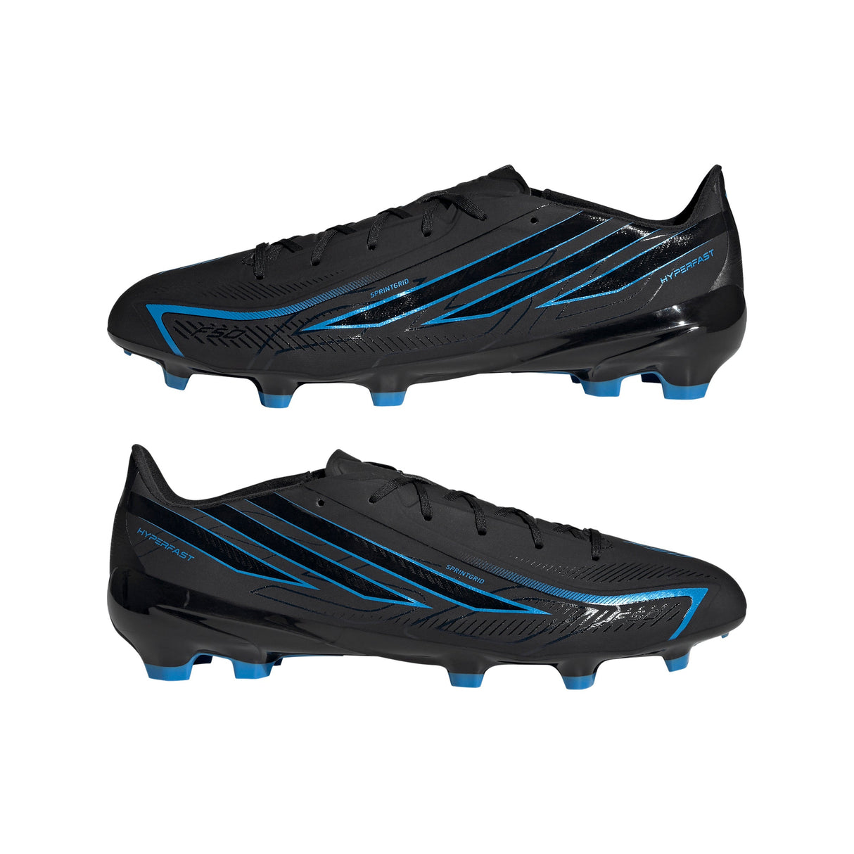 adidas F50 Hyperfast League Firm Ground Men's Soccer Cleats - Black/Black/Blue - Best Buy Soccer
