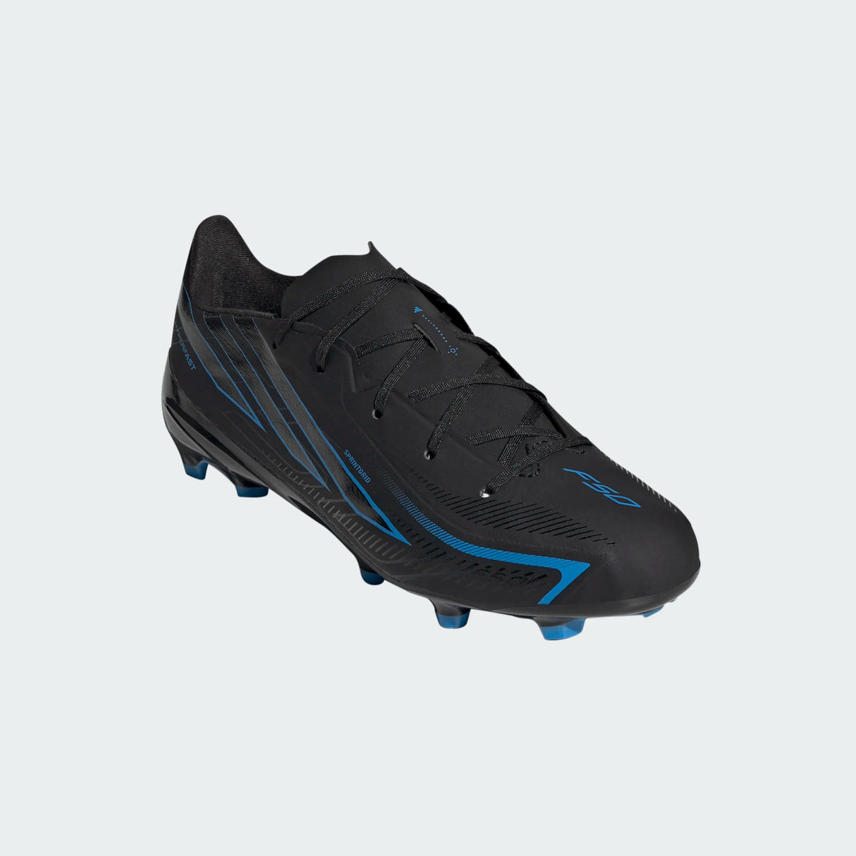 adidas F50 Hyperfast League Firm Ground Youth Soccer Cleats - Black/Black/Blue - Best Buy Soccer