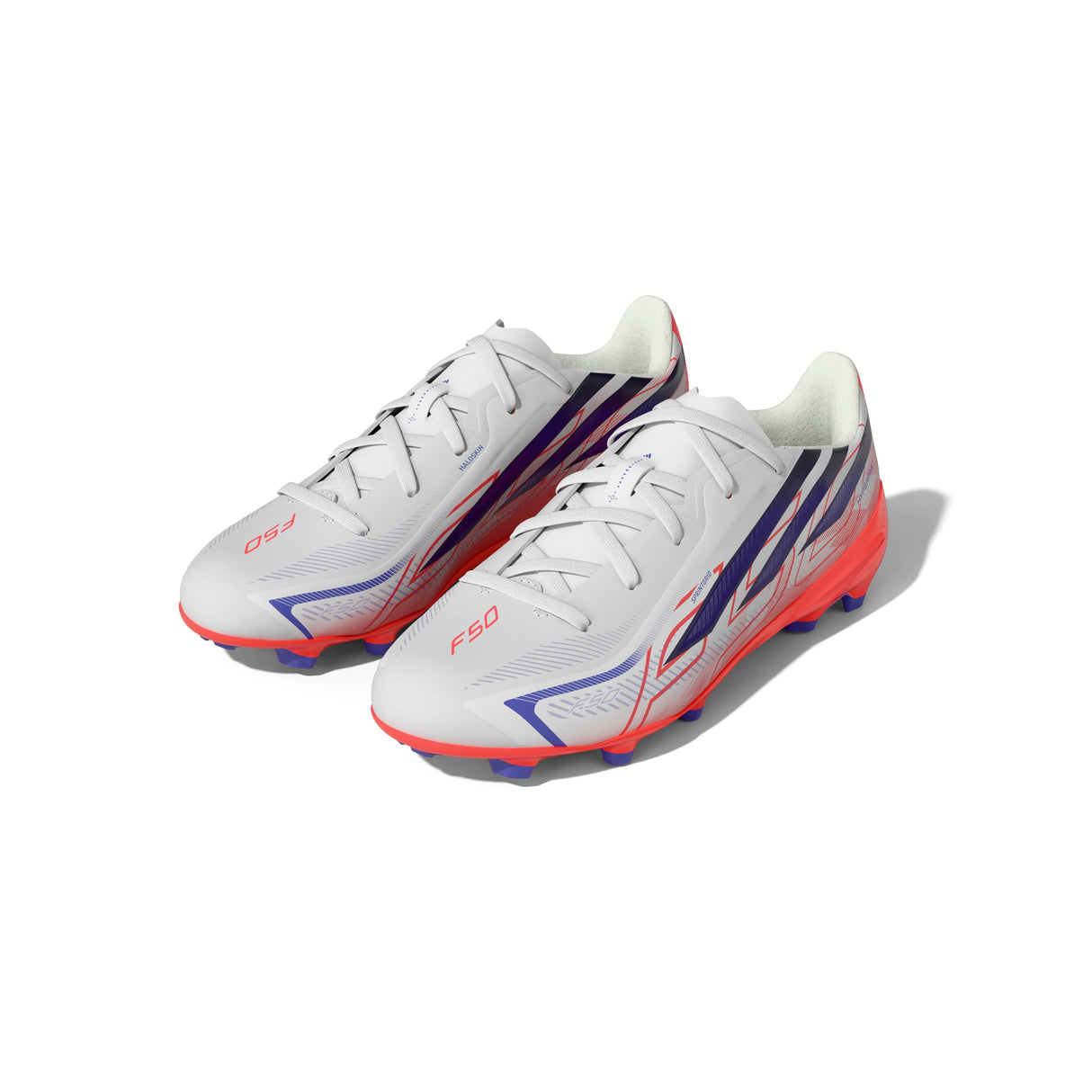 adidas F50 Hyperfast League Firm Ground Youth Soccer Cleats - White/Purple - Best Buy Soccer