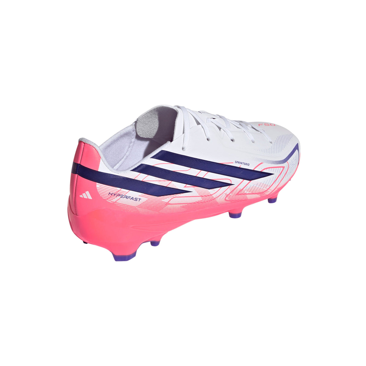 adidas F50 Hyperfast League Firm Ground Youth Soccer Cleats - White/Purple - Best Buy Soccer