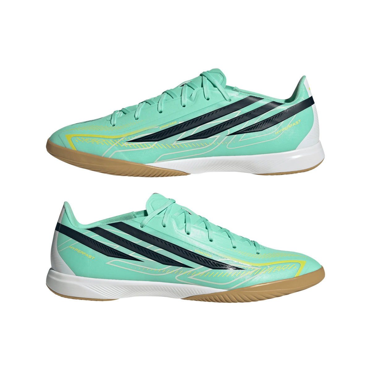 adidas F50 Hyperfast League IN Indoor Men's Soccer Shoes - Mint/Navy/Lemon - Best Buy Soccer