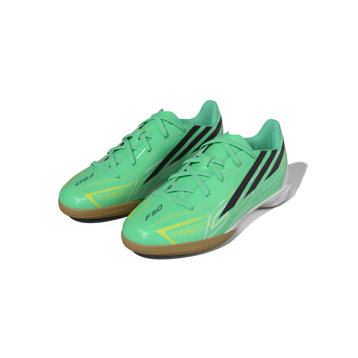 adidas F50 Hyperfast League IN Indoor Youth Soccer Shoes - Mint/Navy/Lemon - Best Buy Soccer