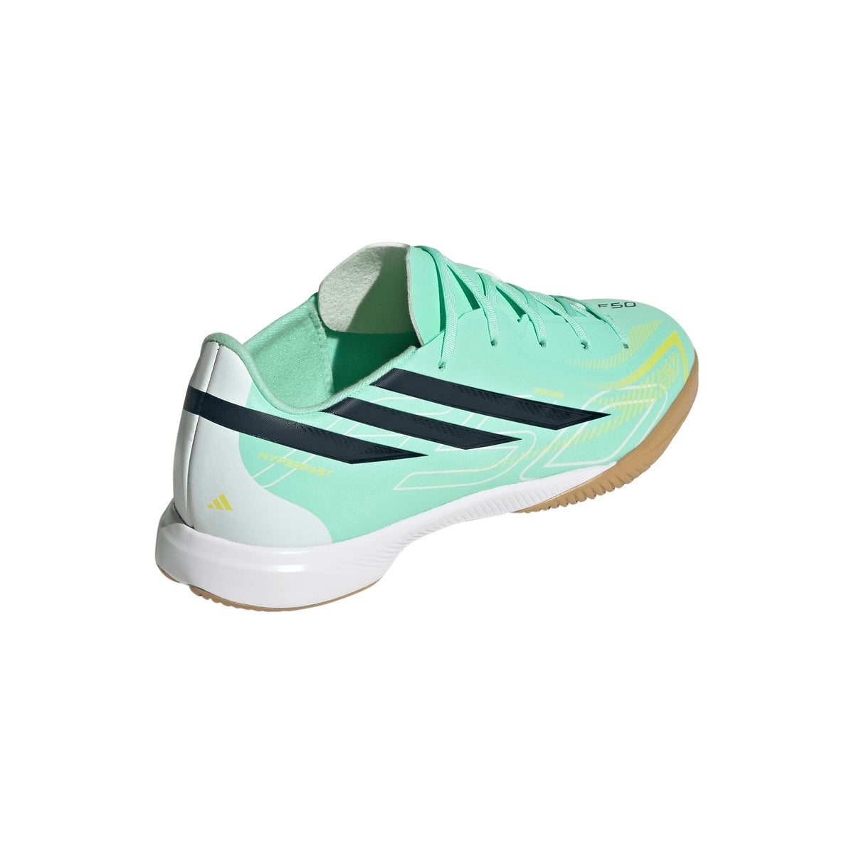 adidas F50 Hyperfast League IN Indoor Youth Soccer Shoes - Mint/Navy/Lemon - Best Buy Soccer