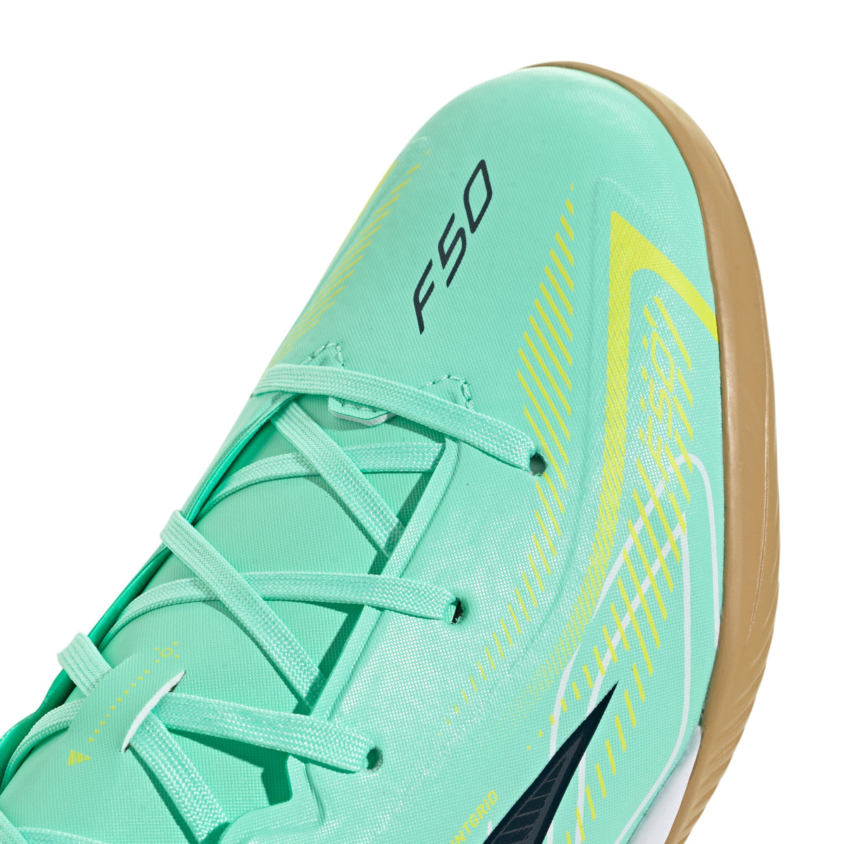 adidas F50 Hyperfast League IN Indoor Youth Soccer Shoes - Mint/Navy/Lemon - Best Buy Soccer