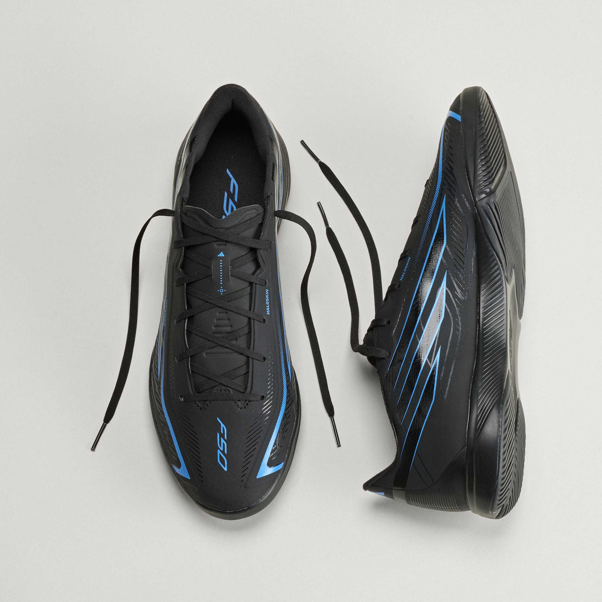 adidas F50 Hyperfast League Indoor Men's Soccer Shoes - Black/Black/Blue - Best Buy Soccer