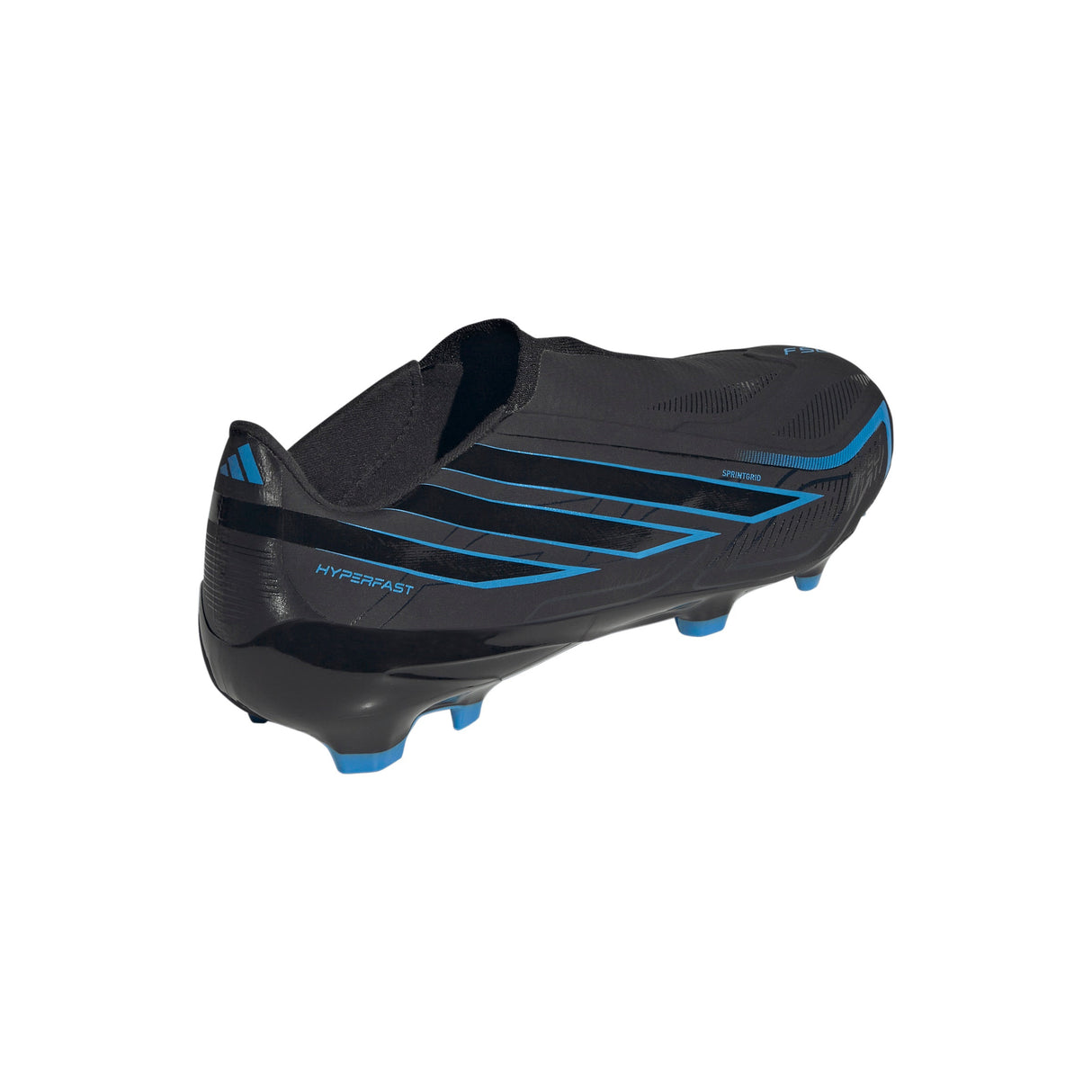 adidas F50 Hyperfast League Laceless FG Firm Ground Men's Soccer Cleats - Black/Blue - Best Buy Soccer