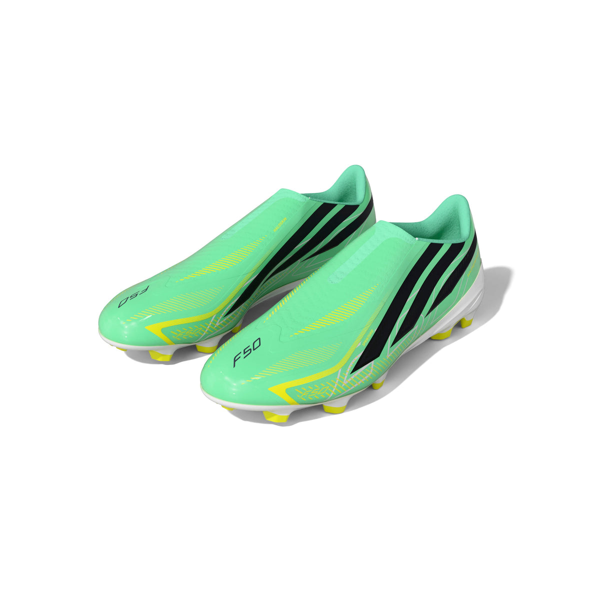 adidas F50 Hyperfast League Laceless FG Firm Ground Men's Soccer Cleats - Mint/Navy/Lemon - Best Buy Soccer