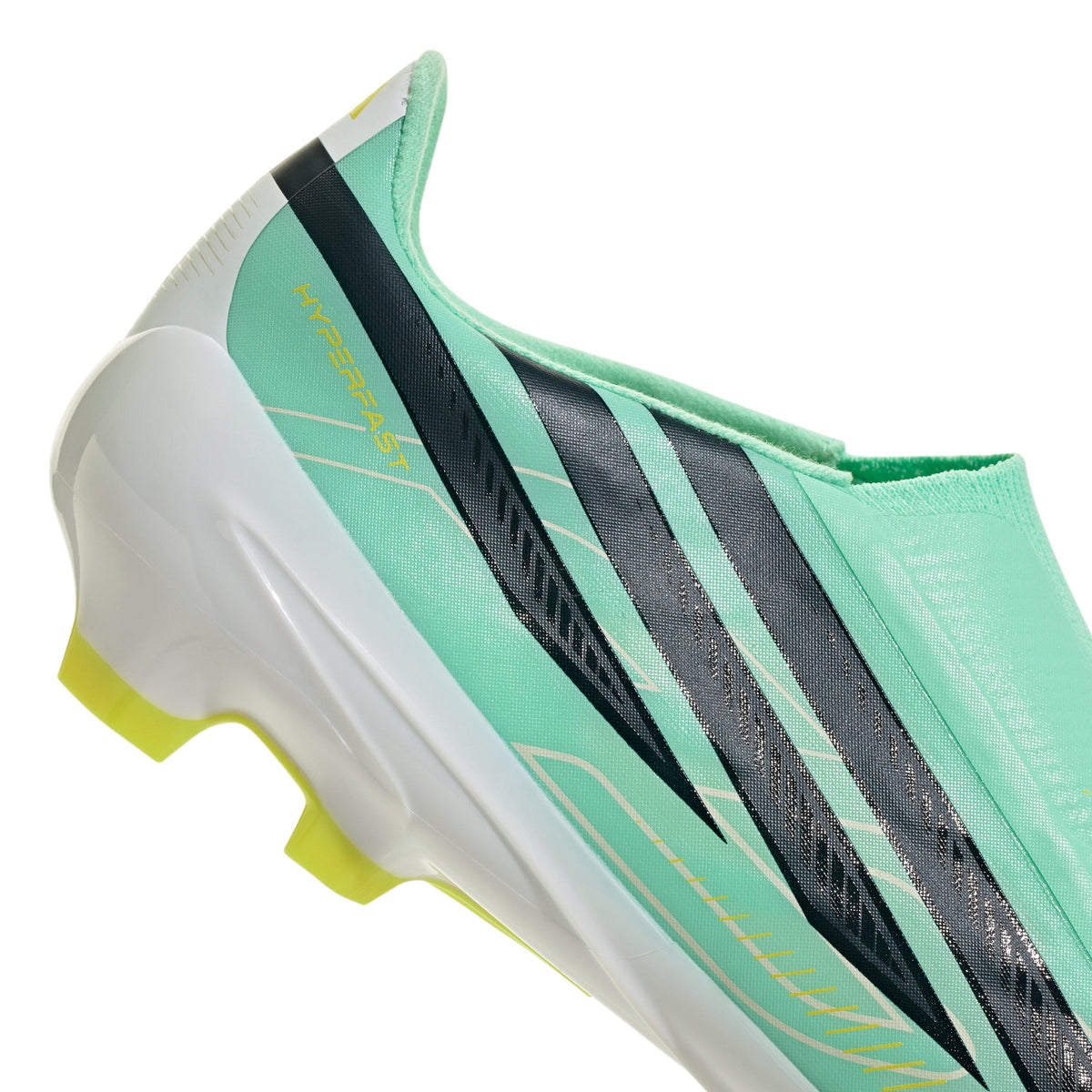 adidas F50 Hyperfast League Laceless FG Firm Ground Men's Soccer Cleats - Mint/Navy/Lemon - Best Buy Soccer