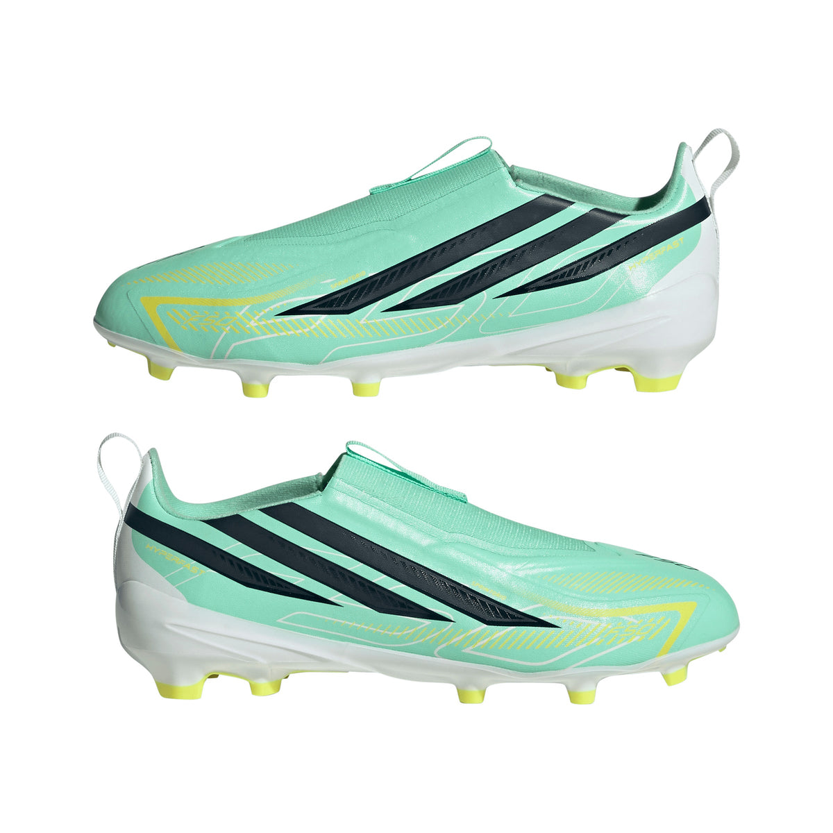 adidas F50 Hyperfast League Laceless FG Firm Ground Youth Soccer Cleats - Mint/Navy/Lemon - Best Buy Soccer