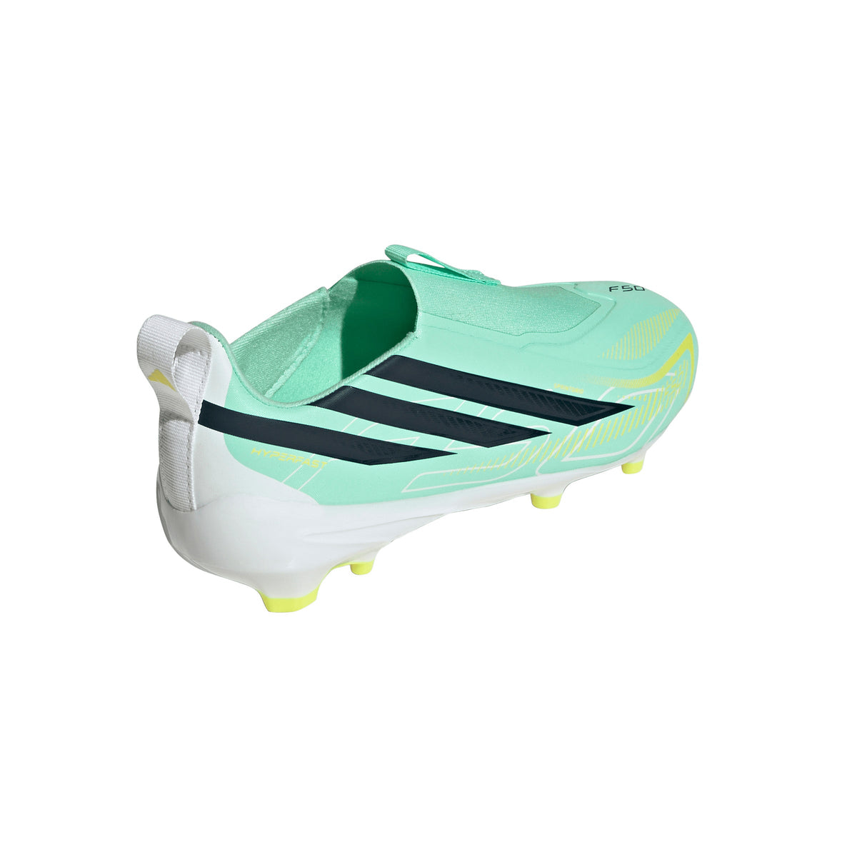 adidas F50 Hyperfast League Laceless FG Firm Ground Youth Soccer Cleats - Mint/Navy/Lemon - Best Buy Soccer