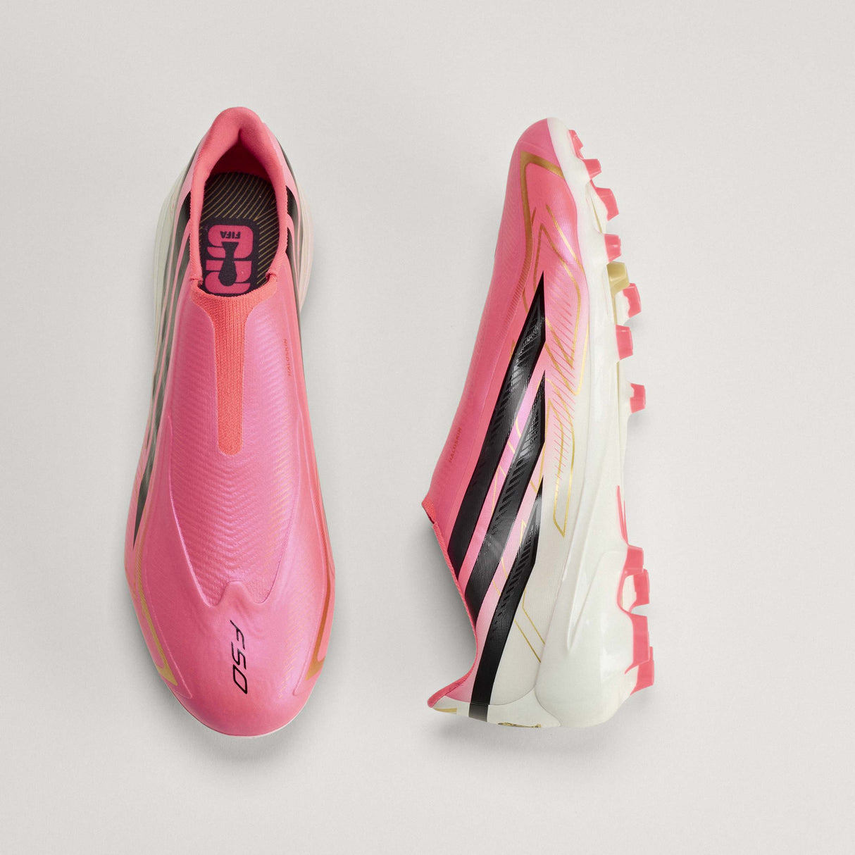 adidas F50 Hyperfast League Laceless Firm Ground Men's Soccer Cleats - Turquesa/Black/Gold - Best Buy Soccer