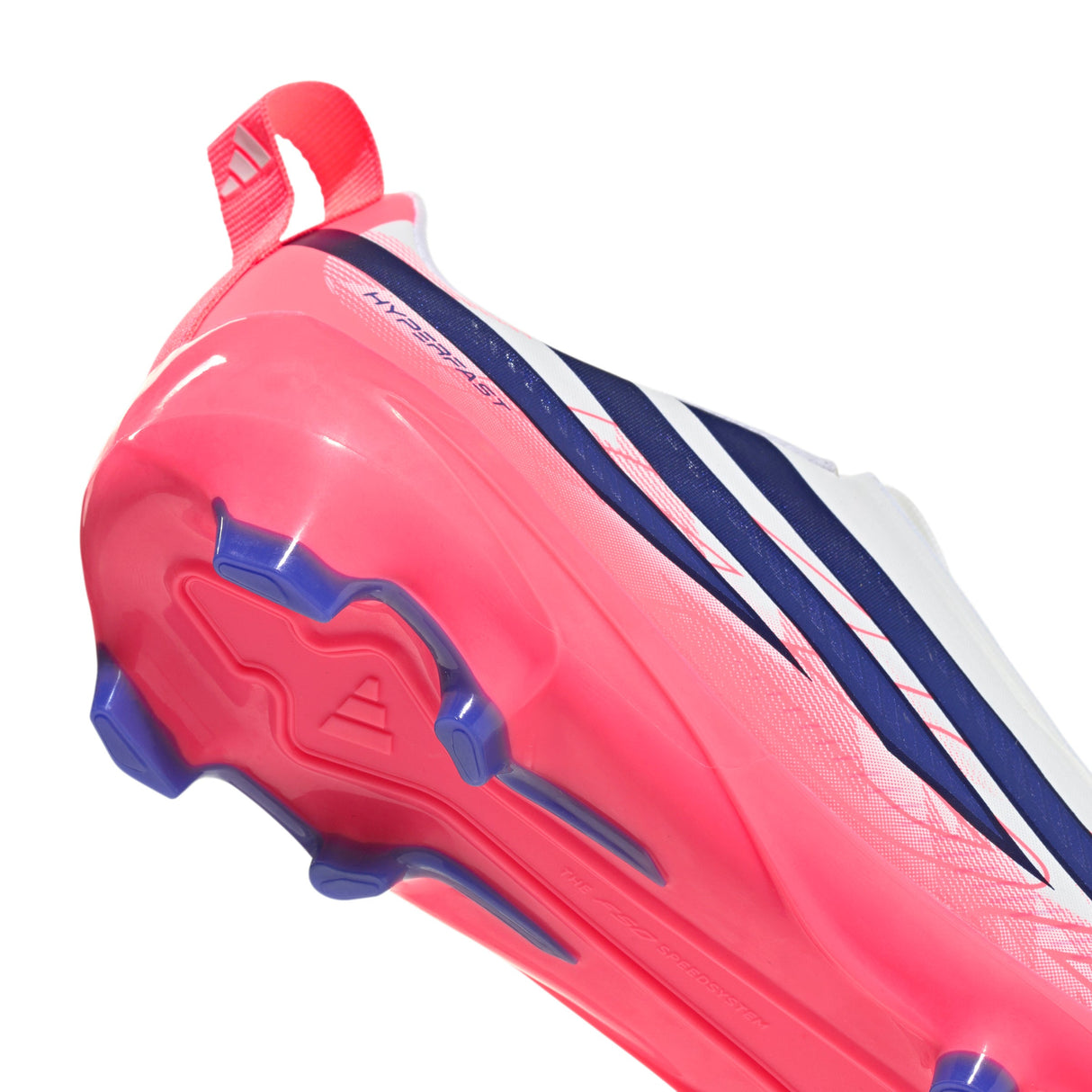 adidas F50 Hyperfast League Laceless Firm Ground Youth Soccer Cleats - White/Purple - Best Buy Soccer