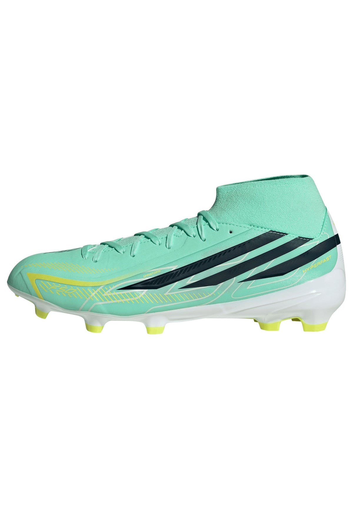 adidas F50 Hyperfast League Mid FG Firm Ground Men's Soccer Cleats - Mint/Navy/Lemon - Best Buy Soccer
