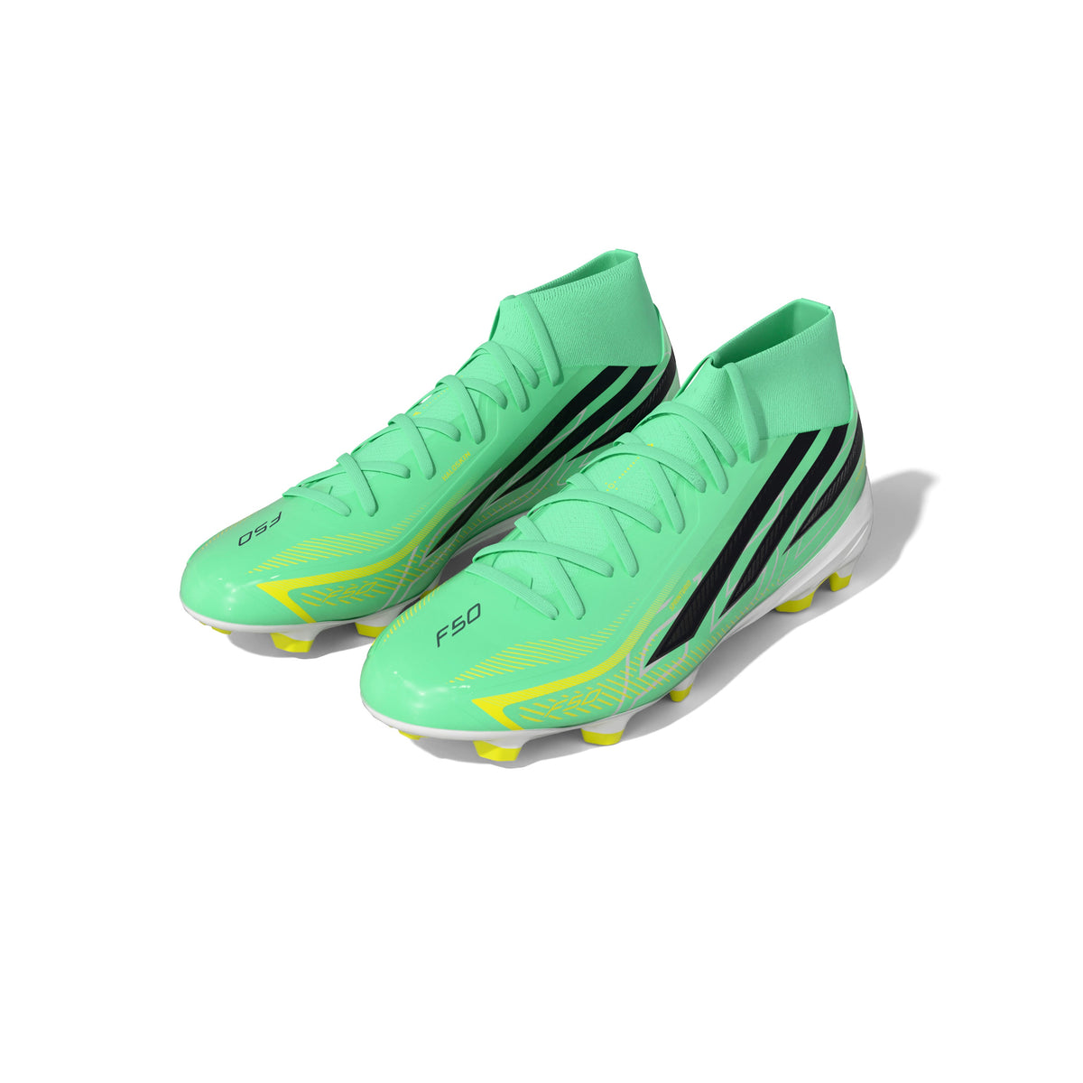 adidas F50 Hyperfast League Mid FG Firm Ground Men's Soccer Cleats - Mint/Navy/Lemon - Best Buy Soccer
